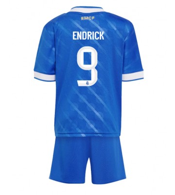 Real Madrid Endrick #9 Tercera Equipación Niños 2025-26 Manga Corta (+ Pantalones cortos)